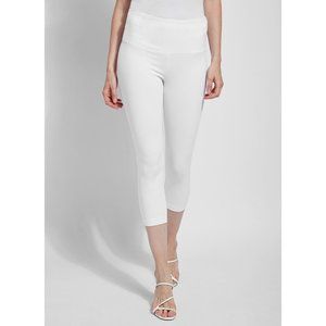 Lysse - Denim Capri - White - Size S
